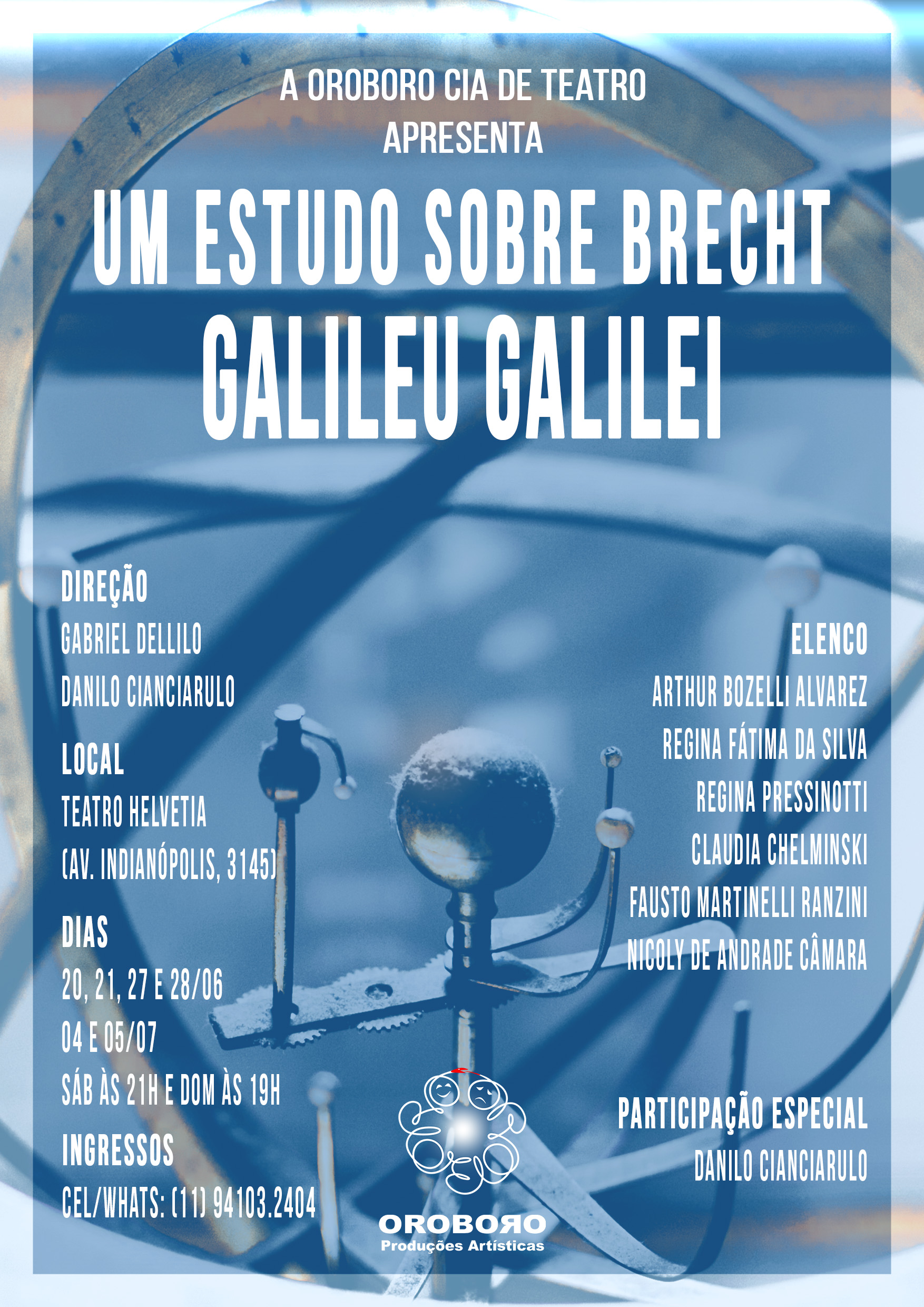 Cartaz do espetáculo Galileu Galilei